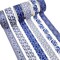 Wrapables Blue and White Porcelain Vintage Floral Chinoiserie Washi Tape Set for DIY, Arts and Crafts, Scrapbooking, Journals, Gift Wrapping (12 Rolls)